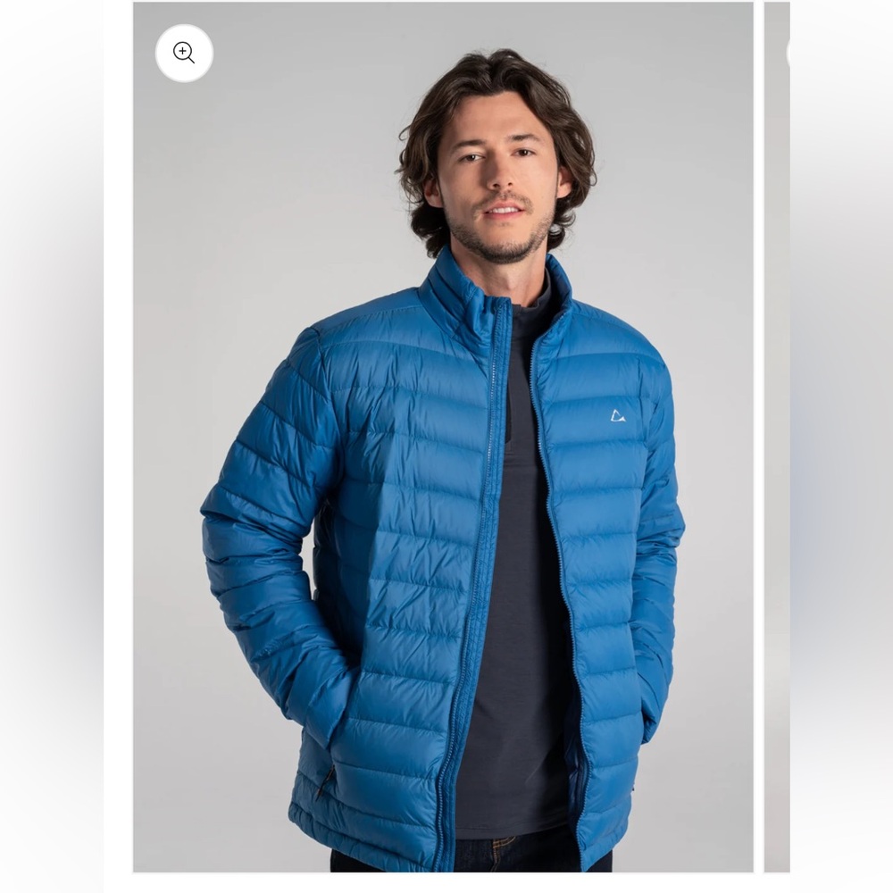 Paradox Blue Puffer Jacket coat  lightweight Duck Down ,Small